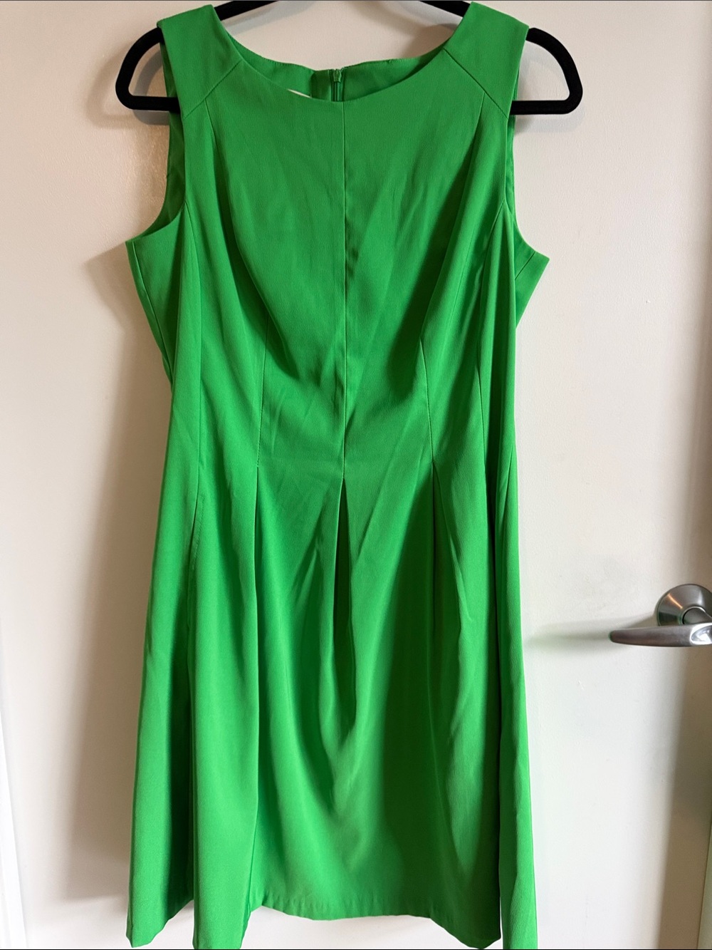 Dress Barn Green Sleeveless A-Line Dress Sz 12